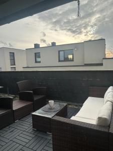 Χώρος καθιστικού στο Apartment in Wiesbaden