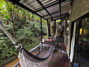 Μπαλκόνι ή βεράντα στο บ้านระเบียงดอยโฮมสเตย์