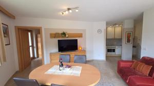 Kuchyň nebo kuchyňský kout v ubytování Apart Franziska