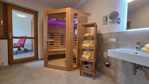 Koupelna v ubytování Apart Franziska