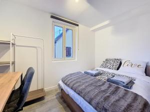 Ένα ή περισσότερα κρεβάτια σε δωμάτιο στο Illkirch-issime 2 - Neuf - Tram - Proche centre-ville - Moderne