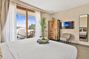 Μια τηλεόραση ή/και κέντρο ψυχαγωγίας στο Villa Sol Paraiso