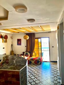 Χώρος καθιστικού στο Boilers Surf House