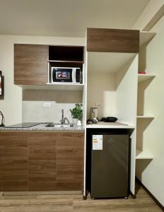 Η κουζίνα ή μικρή κουζίνα στο Monoambiente Samay