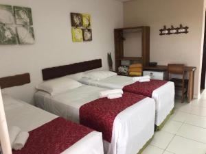 Postel nebo postele na pokoji v ubytování Pousada Paraiso da Barra