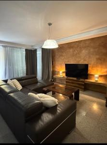 TV a/nebo společenská místnost v ubytování Koliba 22