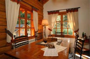 Posezení v ubytování Cabañas Rincon del Lago