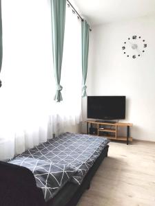 TV a/nebo společenská místnost v ubytování Silver Stone by Grafit