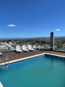 La pileta dentro o cerca de Amanece en Carlos Paz