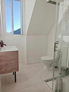 Koupelna v ubytování Le Pic des sommets