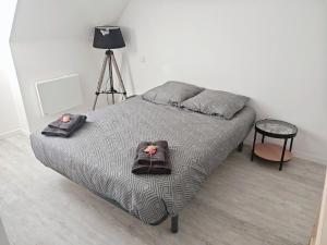 Postel nebo postele na pokoji v ubytování Le Pic des sommets