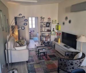 TV/trung tâm giải trí tại Calme et confort centre ville avec parking privé