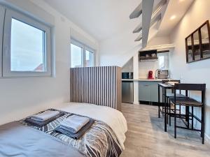 Η κουζίνα ή μικρή κουζίνα στο Illkirch-issime 4 - Neuf - Tram - Proche centre-ville - Moderne