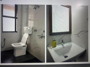 Ένα μπάνιο στο Hotel Sangam Residency