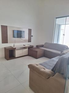 Un lugar para sentarse en Casa de 3 Quartos a 500mts da Praia do Araçagy