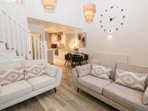 Χώρος καθιστικού στο Loco Lodge