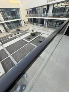 a view from the escalator of a building at Nuchi studio in Dubai
