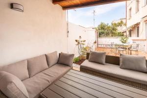 Χώρος καθιστικού στο Niki's House Garden