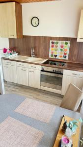 Kuchyň nebo kuchyňský kout v ubytování Ferienwohnung RhönKiss