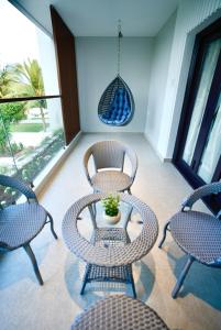 Et opholdsområde på La Coast Beach Villa ECR