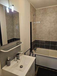 Koupelna v ubytování Apartement T2