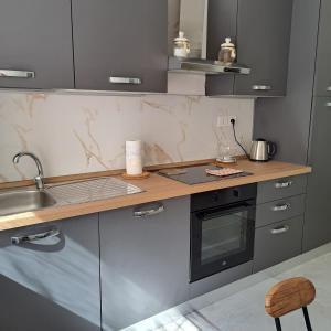 Nhà bếp/bếp nhỏ tại Vivere Lerici con parcheggio