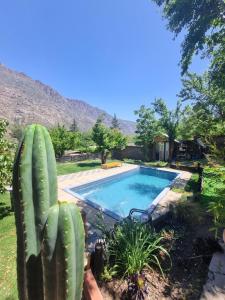 Bazén v ubytování Cabañas Carolín Cacao Castaño nebo v jeho okolí