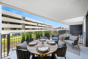 En balkon eller terrasse på Sea & The City Luxury Apartment - Lagos