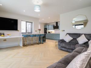 TV a/nebo společenská místnost v ubytování Pistyll Ddu