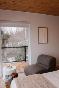 Χώρος καθιστικού στο Refuge du Fjord