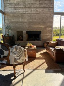 Posezení v ubytování Casa La Hechicera- La Pedrera, entre la Playa y Naturaleza exclusiva