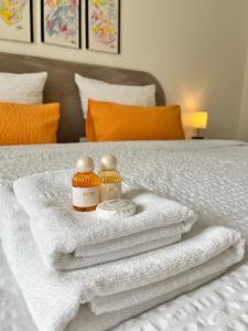 Ένα ή περισσότερα κρεβάτια σε δωμάτιο στο Sonnenschein-Apartment