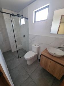 Phòng tắm tại Andes Coliving