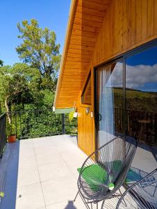 Μπαλκόνι ή βεράντα στο Cabaña El Trogon +20 φωτογραφίες