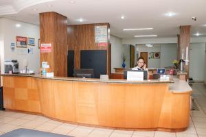 Ο χώρος του λόμπι ή της ρεσεψιόν στο Sara Palace Hotel