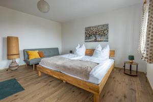 Postel nebo postele na pokoji v ubytování Appartement Panoramablick