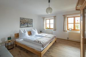 Ένα ή περισσότερα κρεβάτια σε δωμάτιο στο Appartement Panoramablick