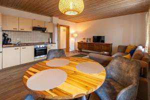 Η κουζίνα ή μικρή κουζίνα στο Appartement Panoramablick