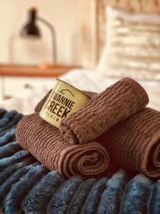 Postel nebo postele na pokoji v ubytování Swannie Creek