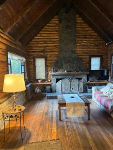 Χώρος καθιστικού στο Cabañas Ser Patagonia