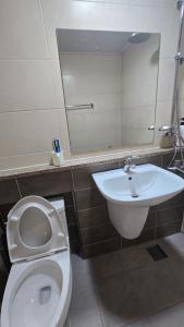 Et badeværelse på Sky Motel