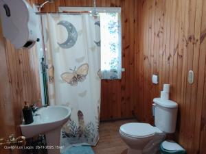 Ένα μπάνιο στο Hospedaje Mirador del Puerto