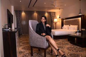 Μια τηλεόραση ή/και κέντρο ψυχαγωγίας στο Hotel Hilltrip