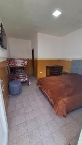 una camera da letto con un letto e una scrivania di Hospedaje Artigas a Corrientes