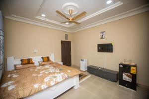 En eller flere senge i et værelse på American House