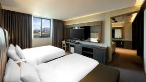 Kuchyň nebo kuchyňský kout v ubytování Golden Business Hotel