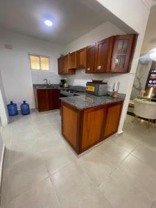 Η κουζίνα ή μικρή κουζίνα στο Stylish Luxe Apartment 10 mn to the Int Airport