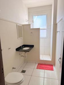 Koupelna v ubytování Hotel Alojamento AS