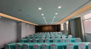 a conference room with a bunch of chairs in it at Xana Hotelle Jinan Daminghu North Gate in Jinan