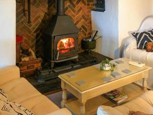 Χώρος καθιστικού στο Foel Newydd